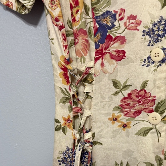 Vintage jennifer james floral dress 100% Rayon size 8 made in oman. - Picture 4 of 6